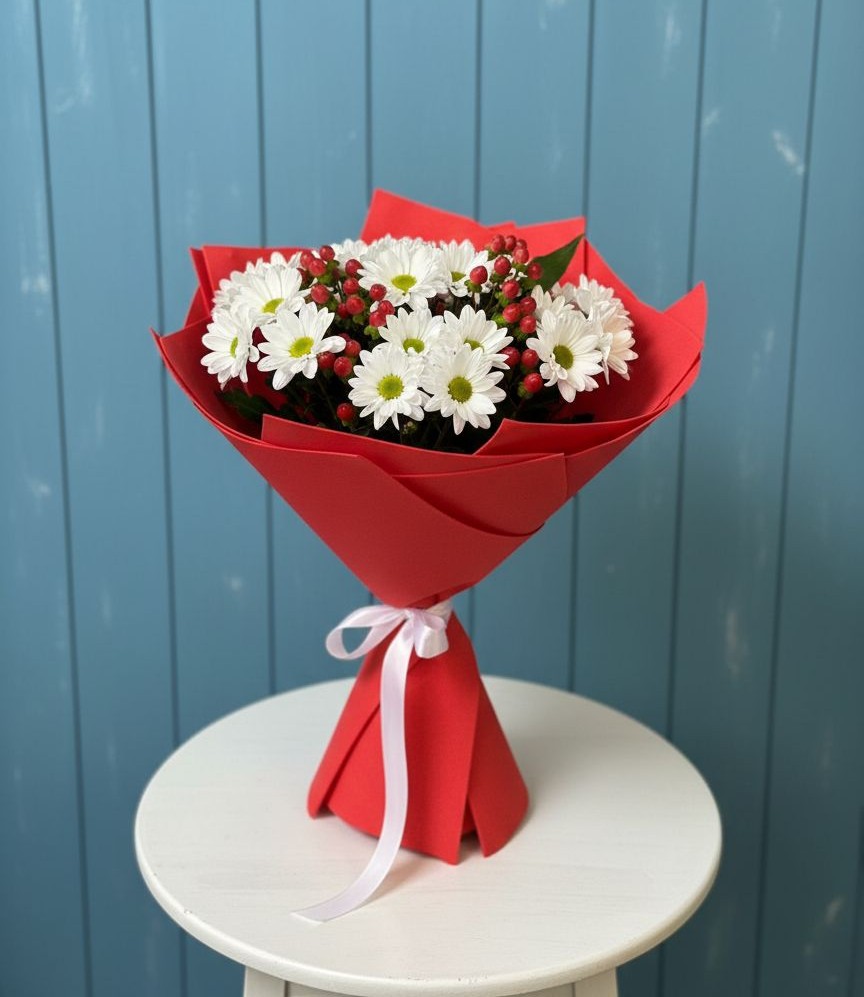 Букет цветов из: Хризантемы в Тереке