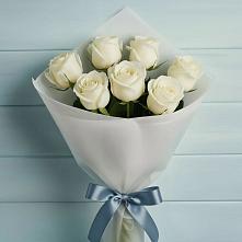 Букет 7 Белых роз Эдлесс Лав #REPLACE_PRED# Тереке
