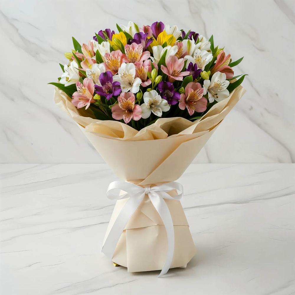 Букет цветов из: Альстромерии в Тереке