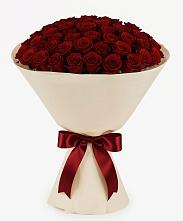 Букет 101 Бордовая роза Блэк Бакарра в Тереке