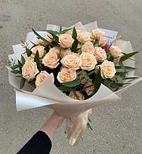 Букет Кремовые розы Латте в Тереке