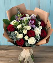 Букет цветов из:  Розы и Альстромерии в Тереке