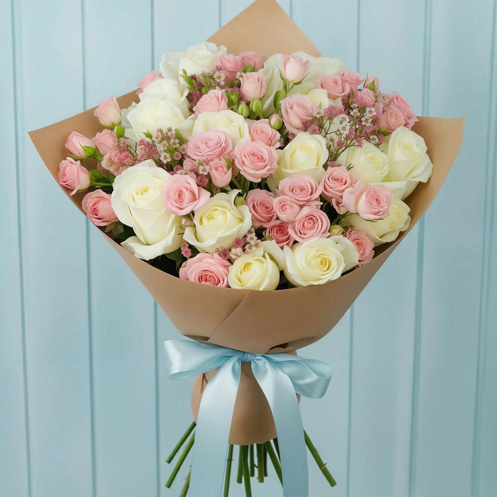 Букет цветов из: Розы в Тереке