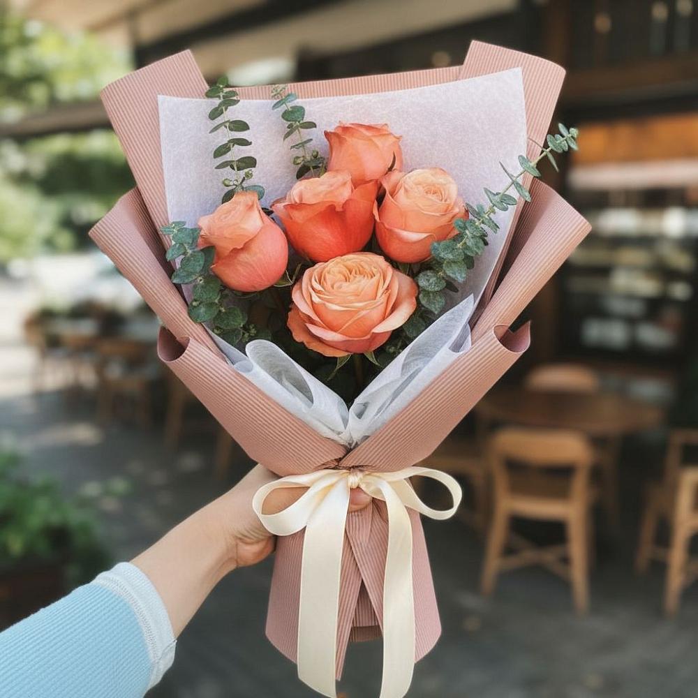 Букет цветов из: Розы в Тереке