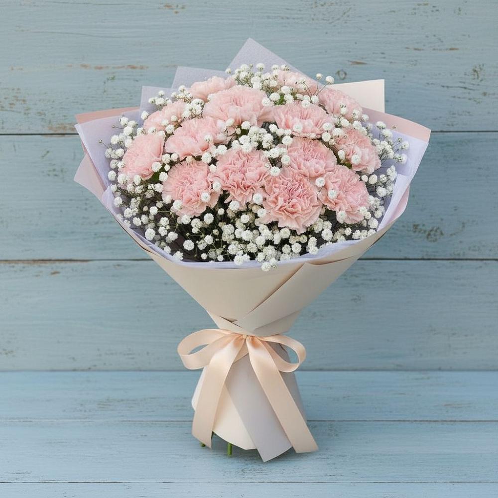 Букет цветов из: Гвоздики в Тереке