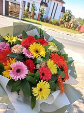 Букет цветов из:  Герберы #REPLACE_PRED# Тереке