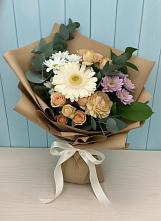 Букет цветов из:  Герберы и Хризантемы в Тереке