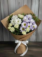 Букет цветов из:  Хризантемы и Розы в Тереке