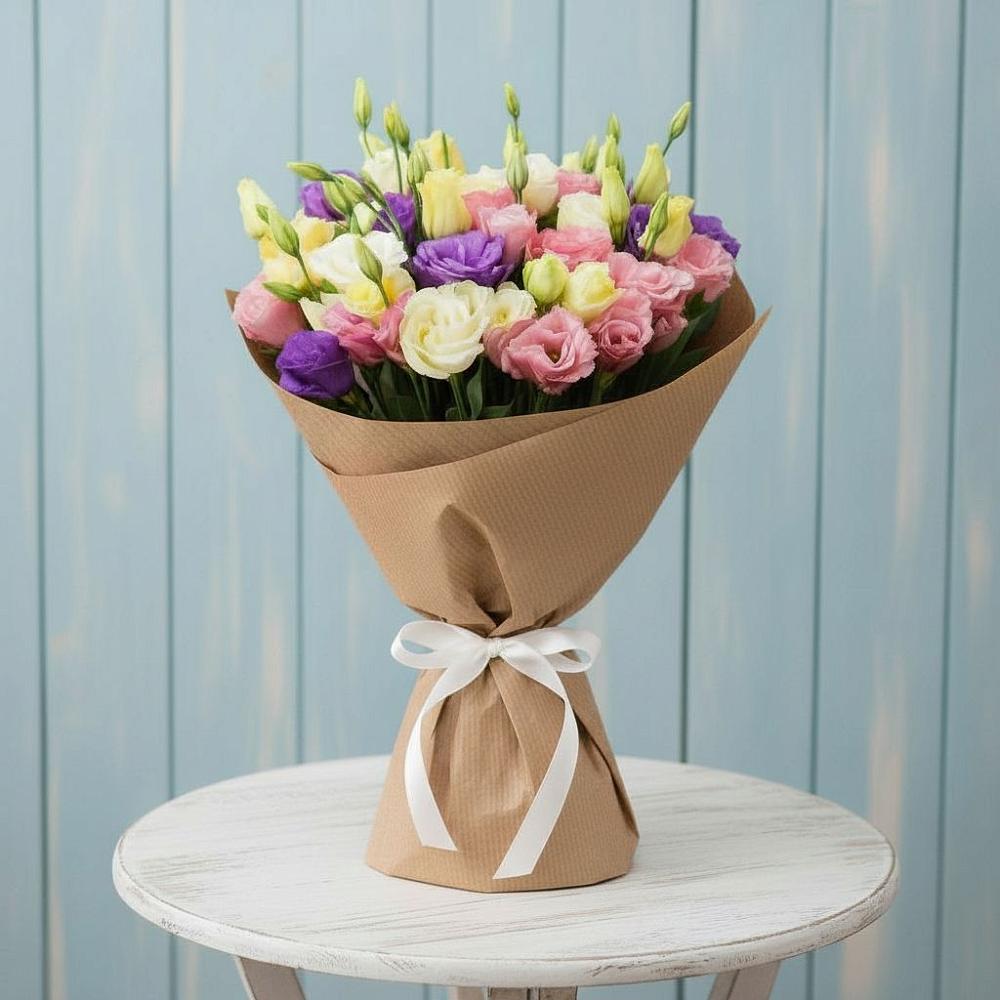 Букет цветов из: Лизиантусы в Тереке