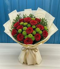 Букет цветов из:  Розы и Хризантемы в Тереке