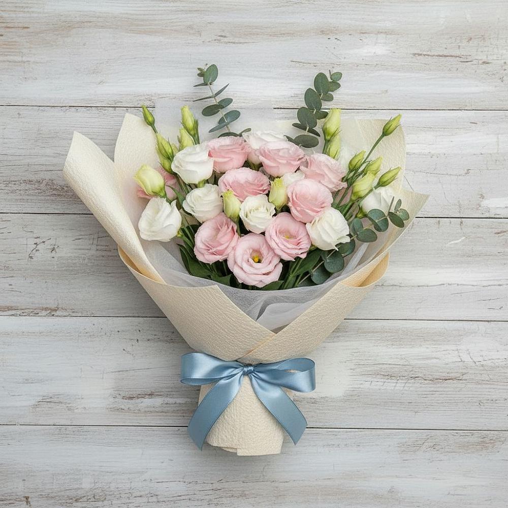 Букет цветов из: Лизиантусы в Тереке